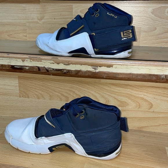 Nike Other - Nike Lebron Zoom Soldier Dunkman Navy Blue White Men Shoes 316643-411  Preowned